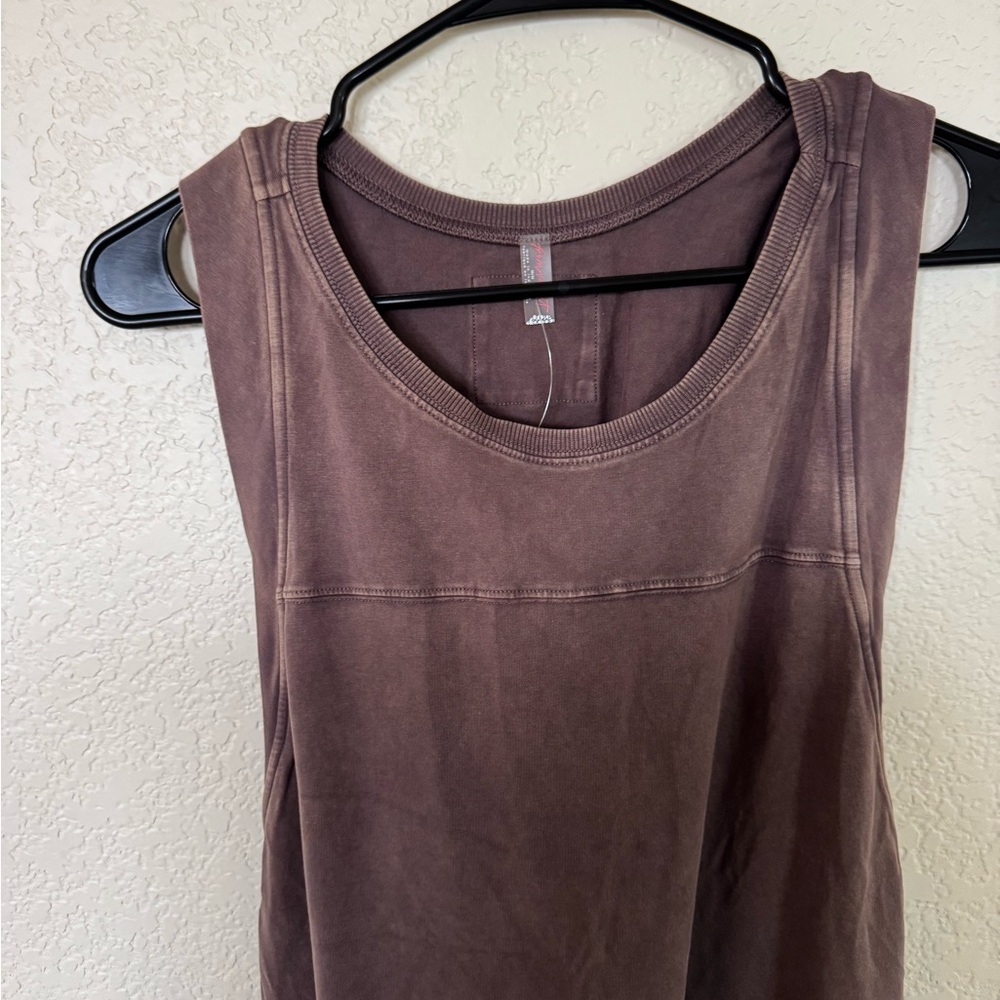 Free People movement hot shot twisted piece size Medium in charcoal brown - Picture 4 of 7